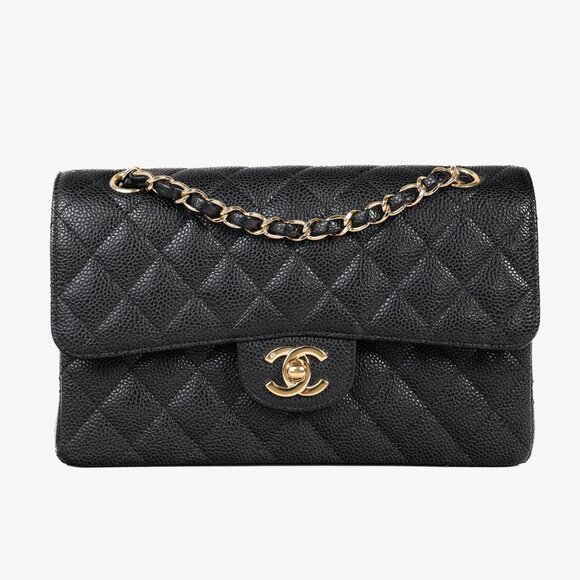 Chanel Small Black Caviar Classic Double Flap Bag - Picture 1 of 16